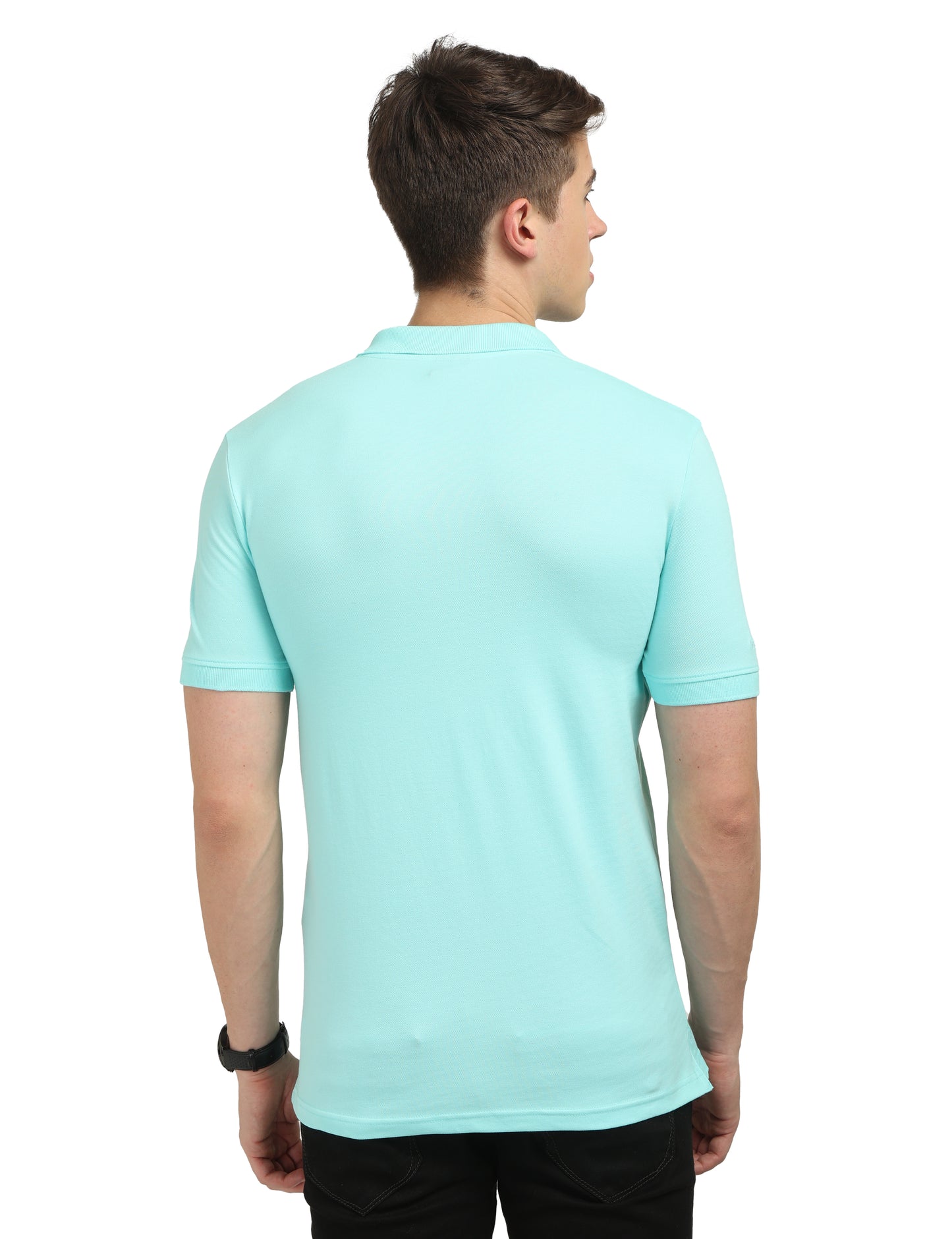 Celeste Plain Polo T-Shirt