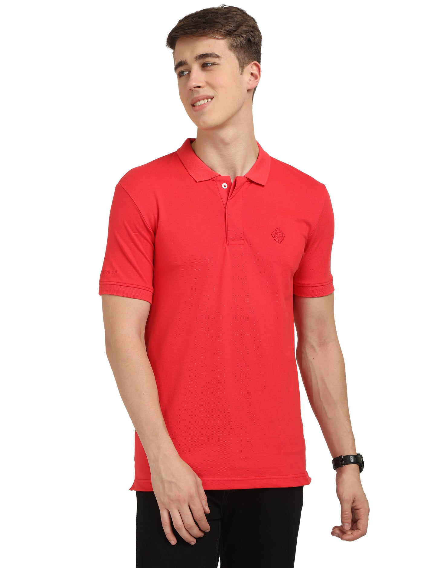 Red Plain Polo T-Shirt