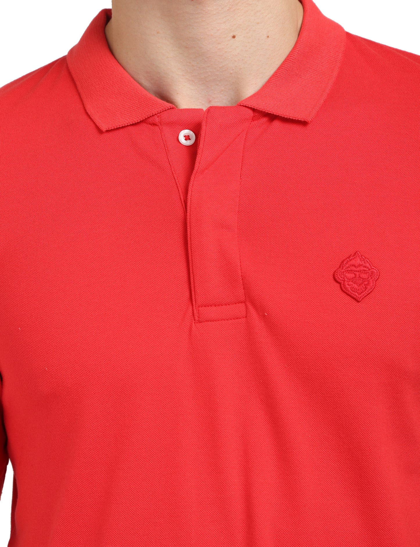 Red Plain Polo T-Shirt