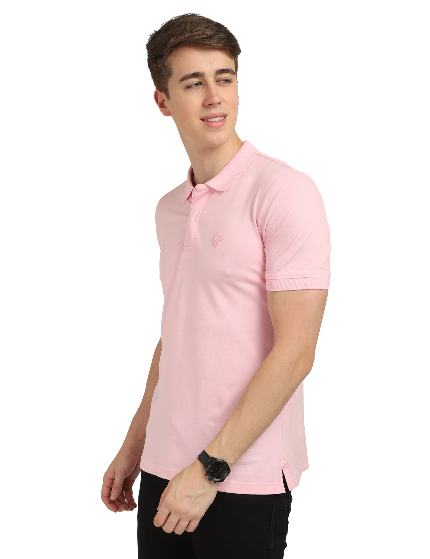 Blush Pink Plain Polo T-Shirt