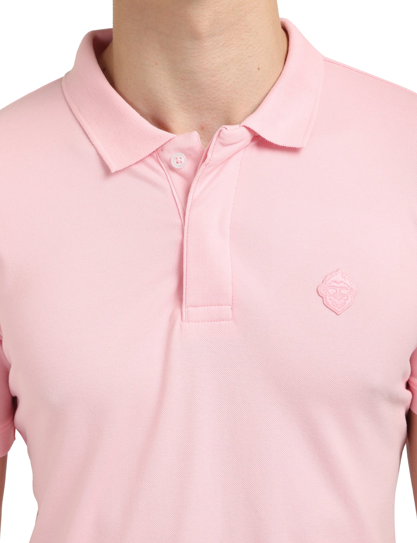 Blush Pink Plain Polo T-Shirt