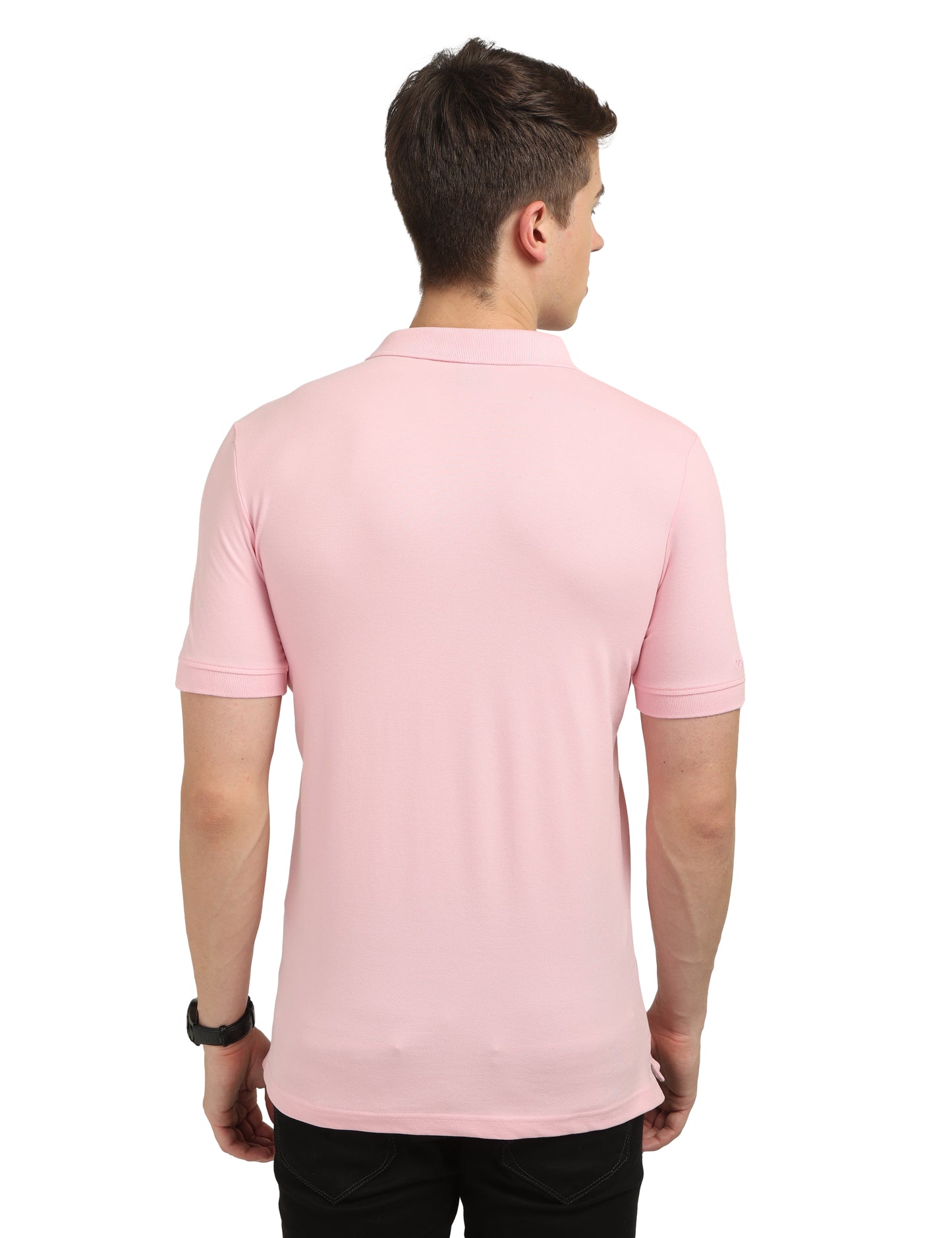 Blush Pink Plain Polo T-Shirt