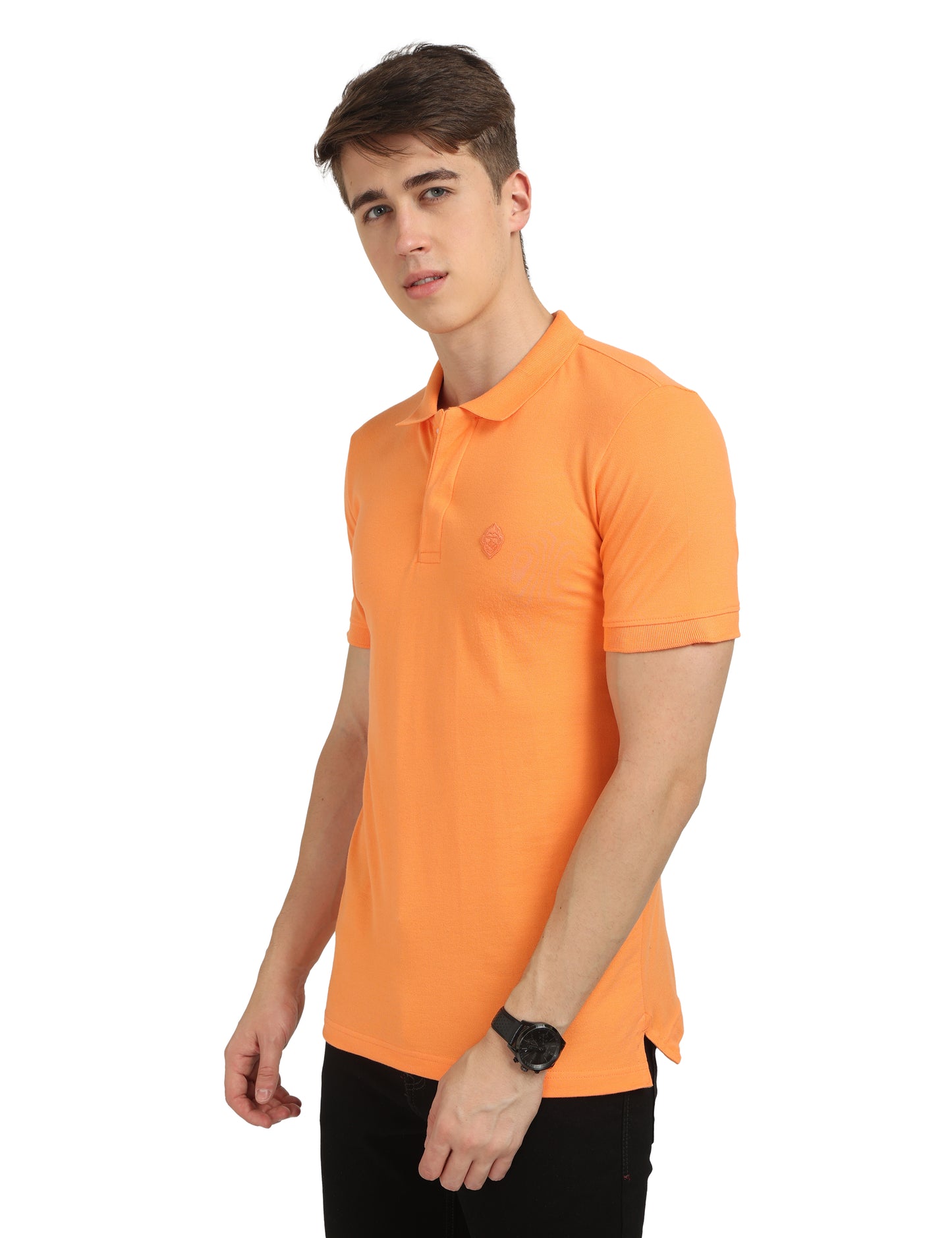 Tangerine Plain Polo T-Shirt