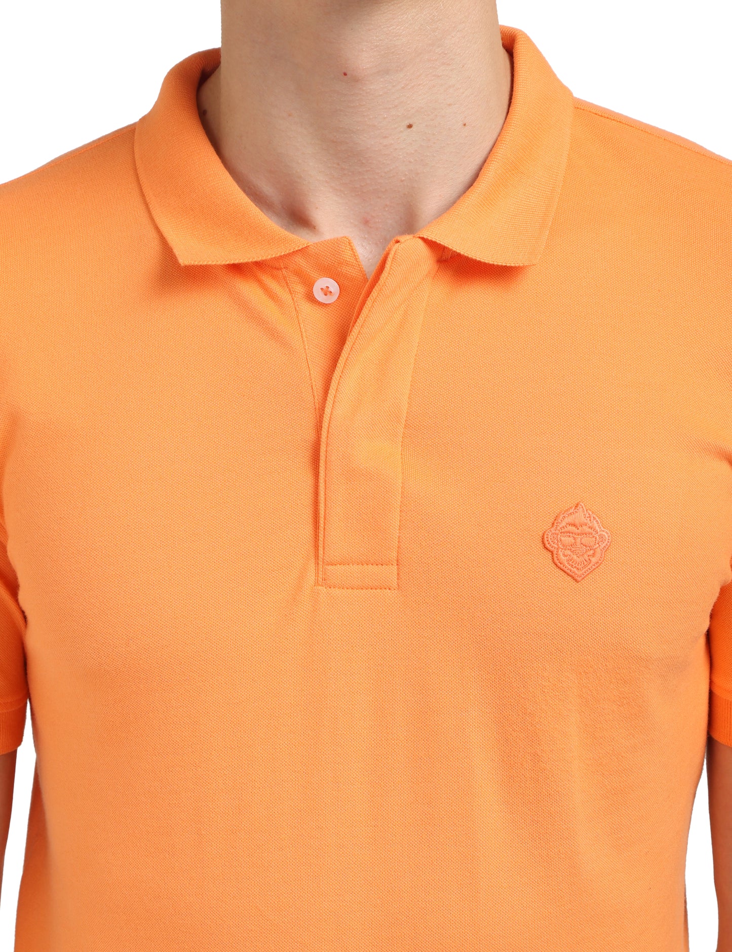 Tangerine Plain Polo T-Shirt