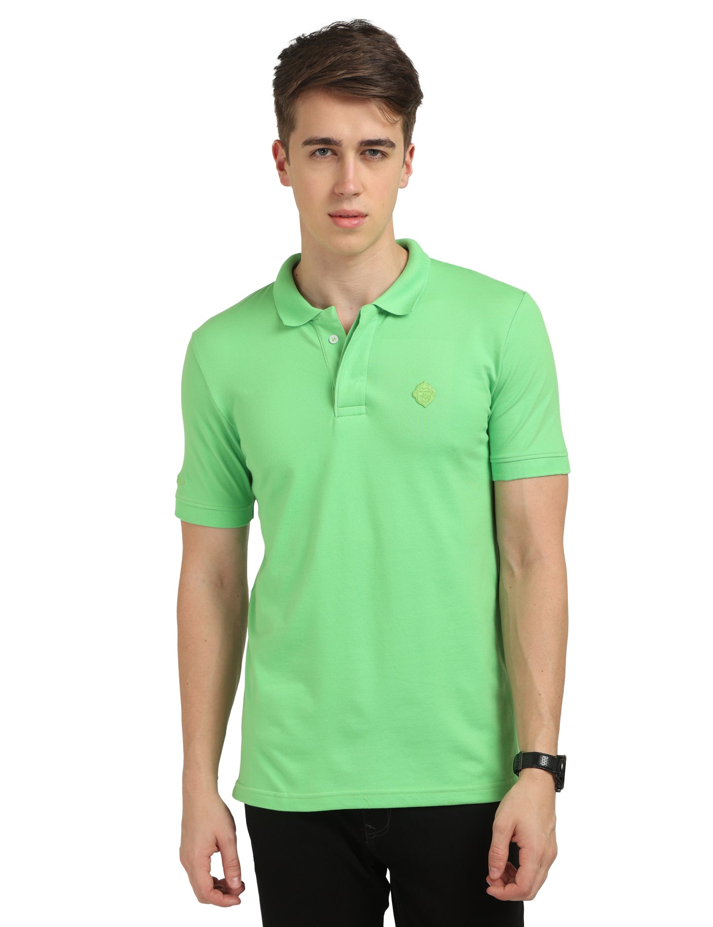 Kelly Green Plain Polo T-Shirt