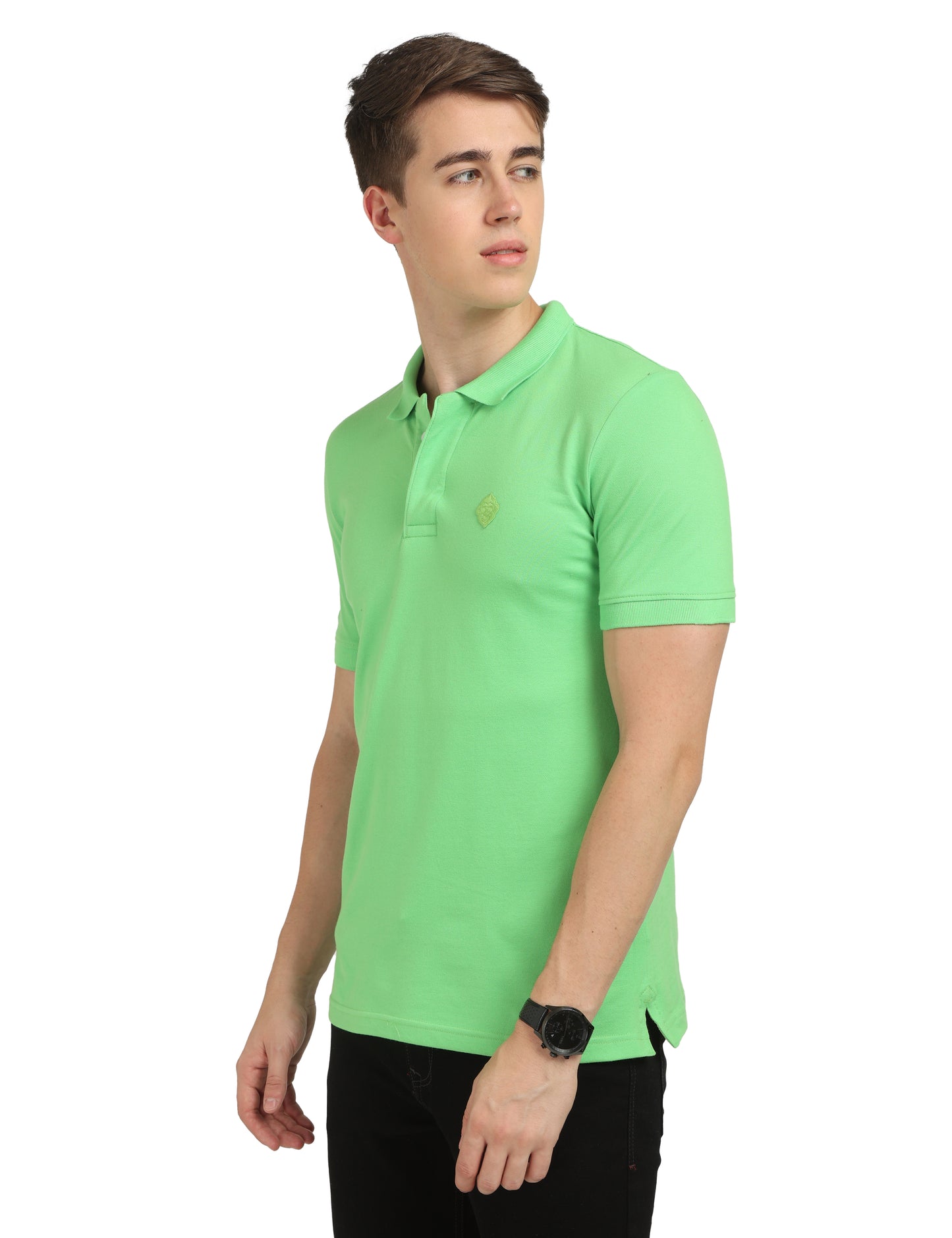 Kelly Green Plain Polo T-Shirt