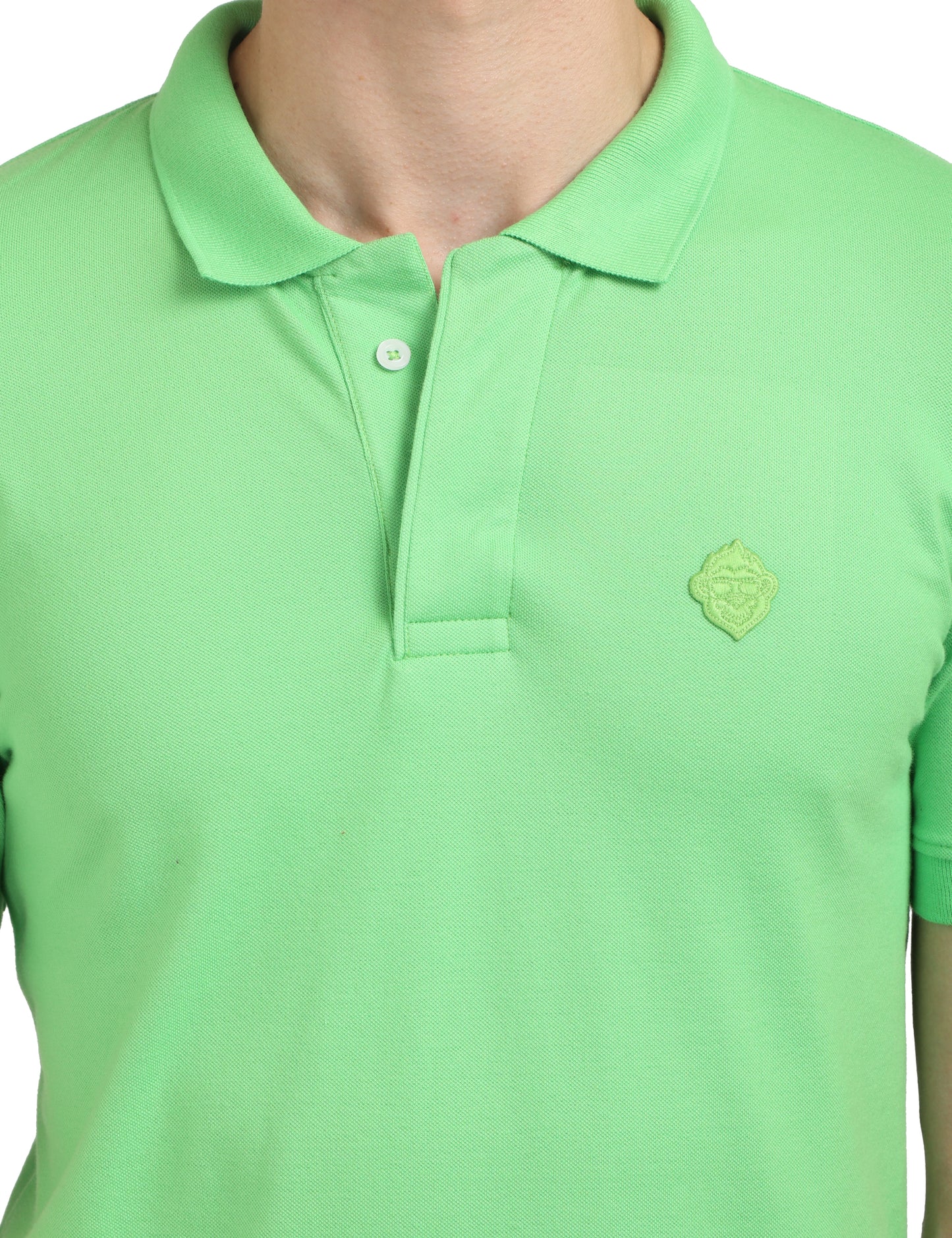 Kelly Green Plain Polo T-Shirt