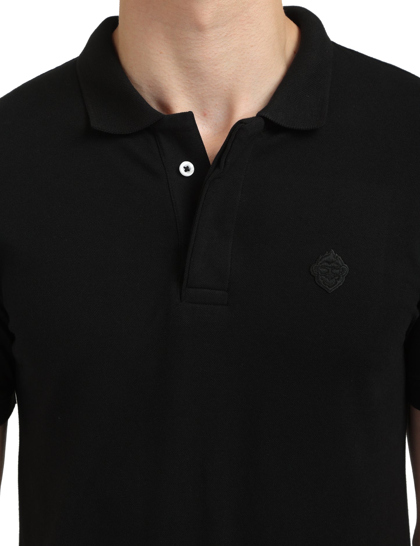 Tone on Tone embroidery Polo T-Shirt