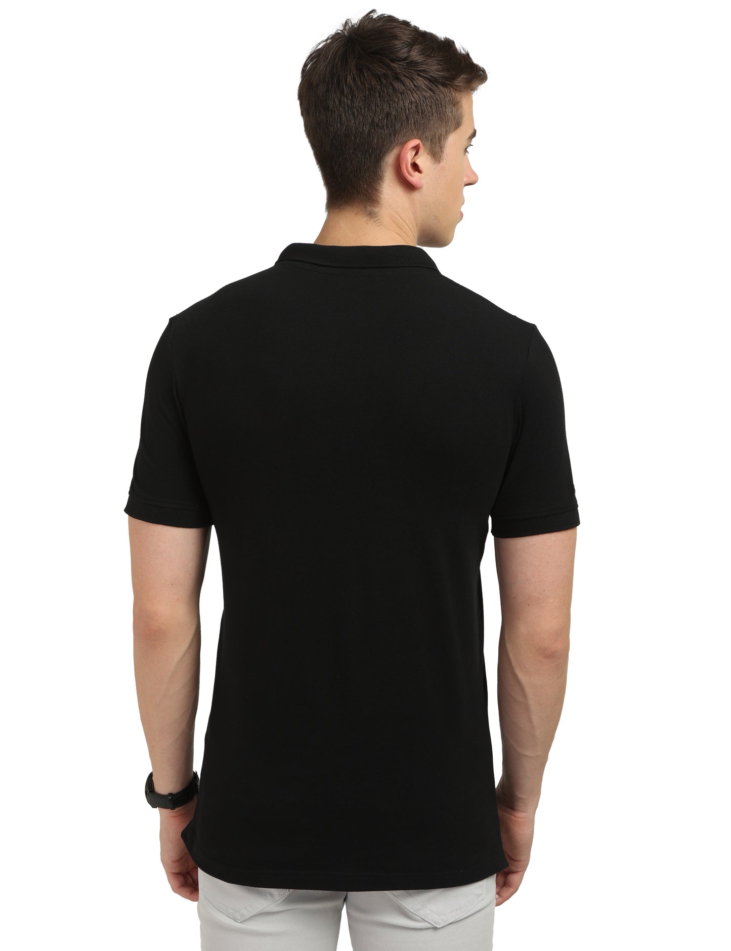 Tone on Tone embroidery Polo T-Shirt