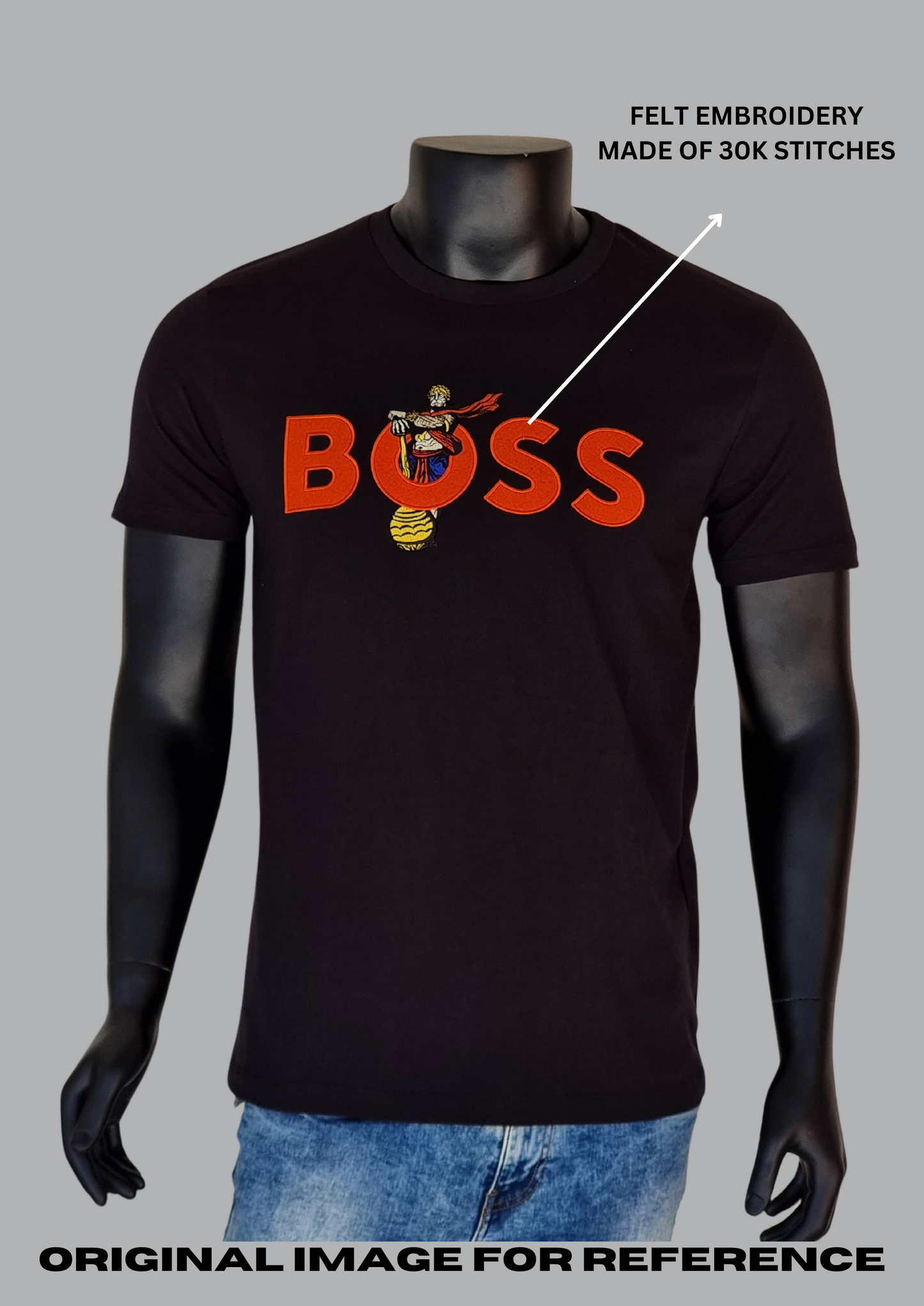 Hanuman BOSS T-Shirt- BLACK