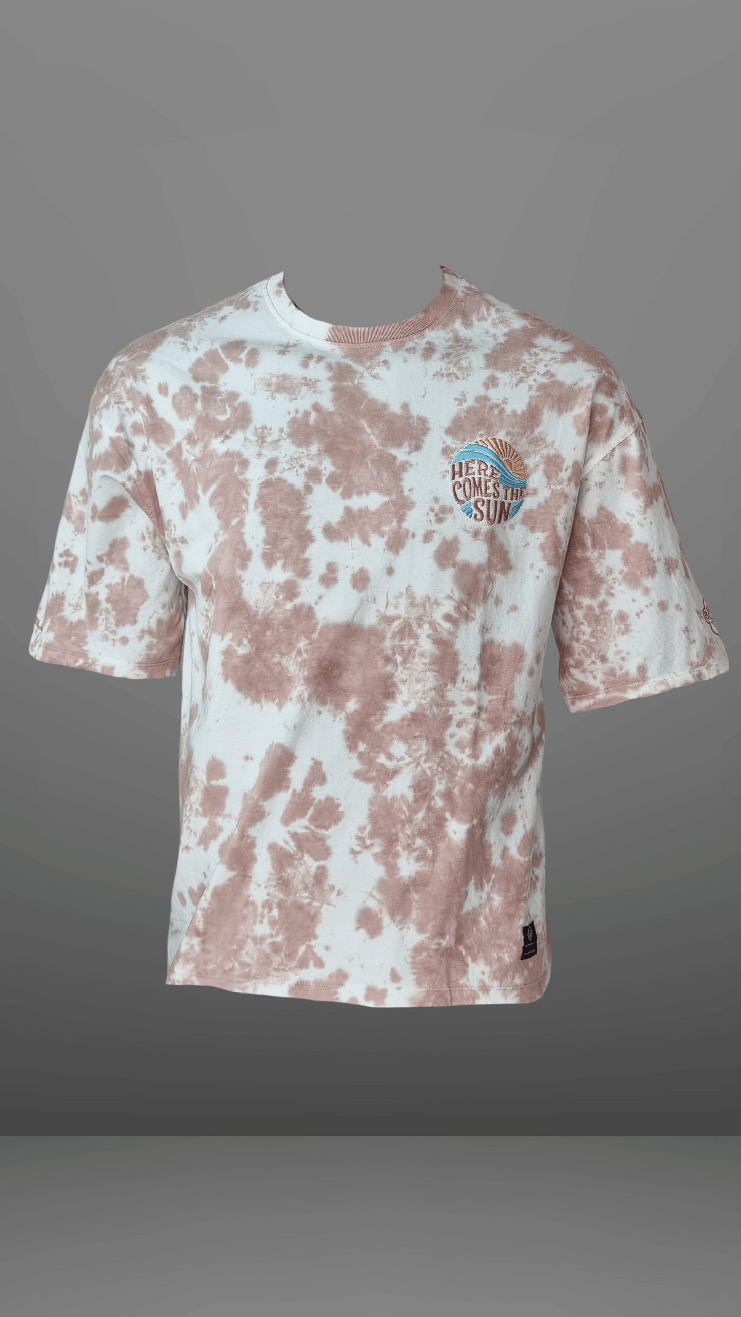 Beige TIE DYE OVERSIZED T-SHIRT-DG