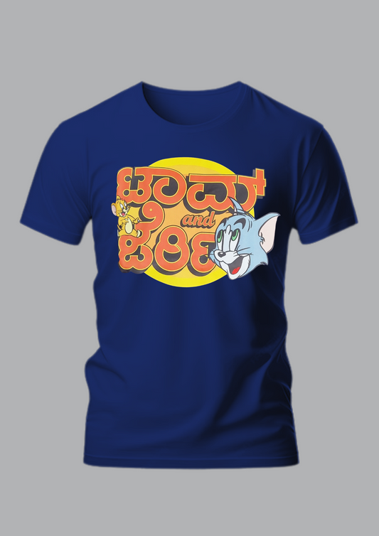 Blue Tom And Jerry T-Shirt