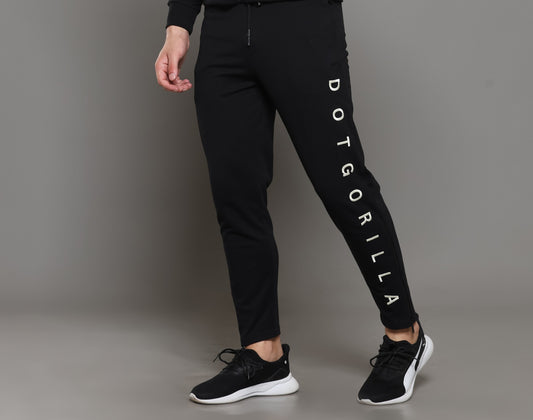 Black Convertible Zipper Trackpants