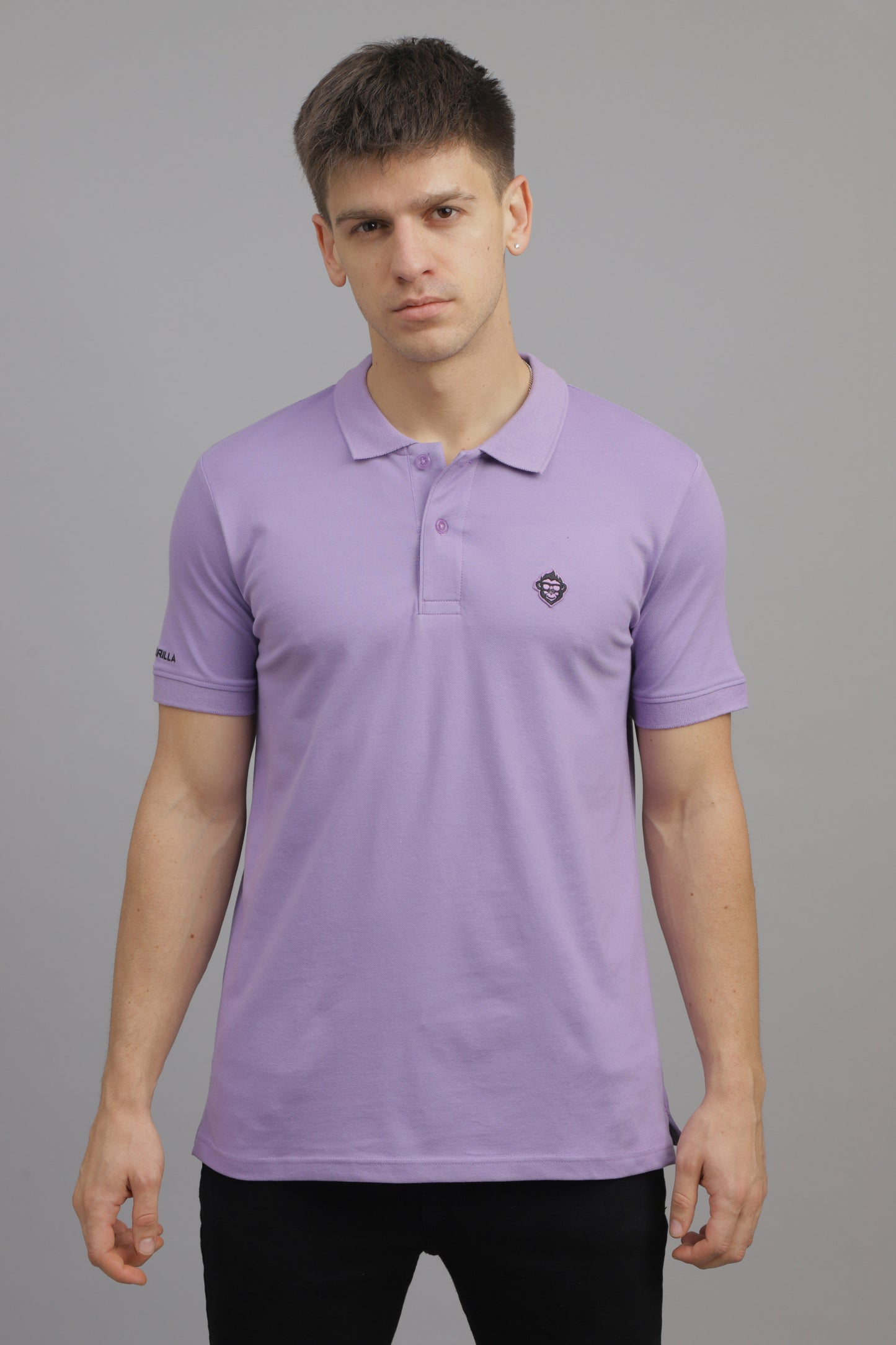 Grape Solid Plain Polo T-Shirt