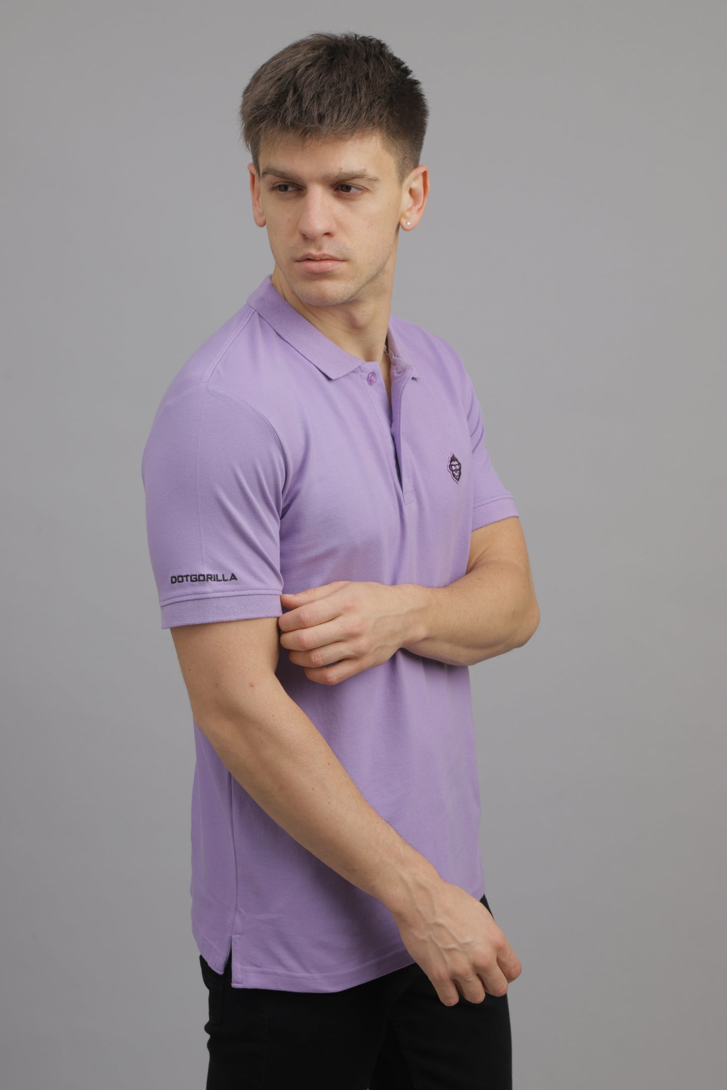 Grape Solid Plain Polo T-Shirt