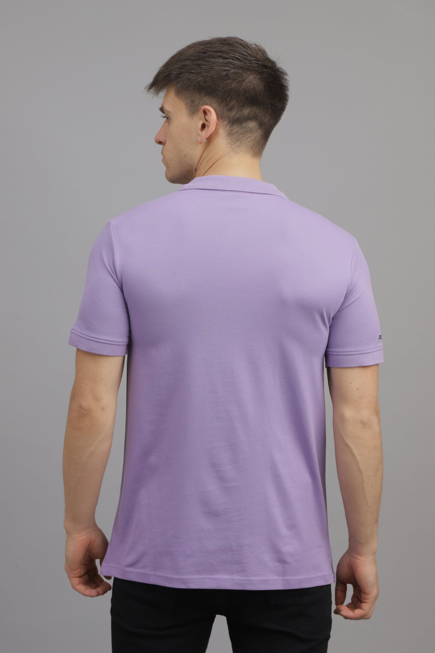 Grape Solid Plain Polo T-Shirt