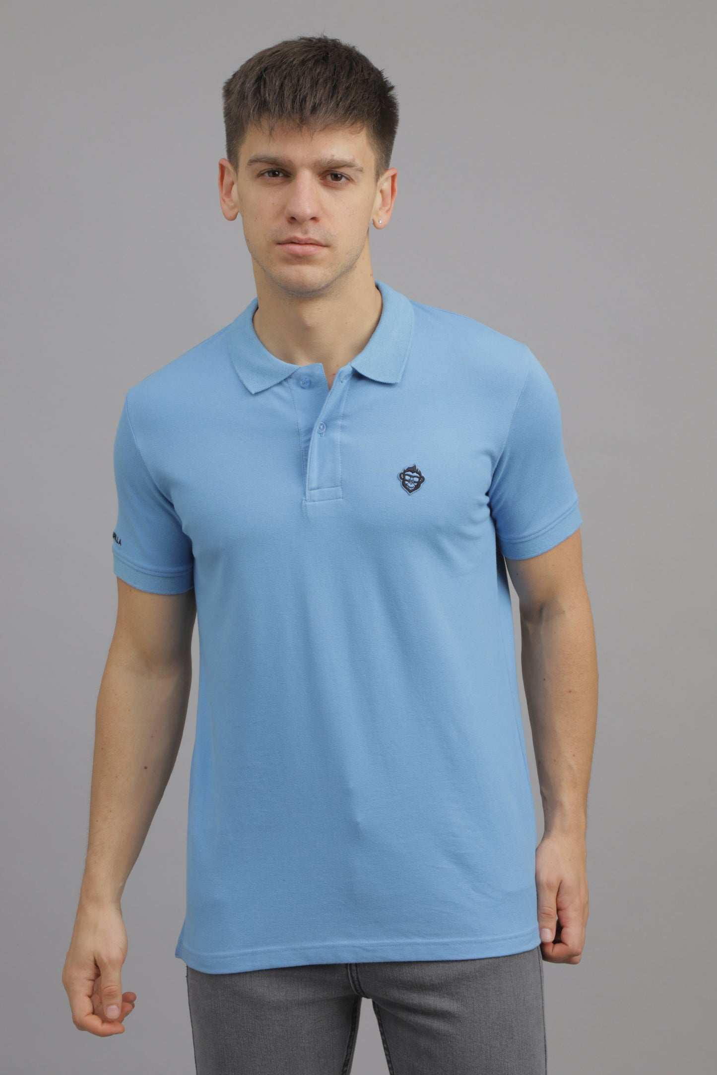 Sapphire Solid Plain Polo T-Shirt