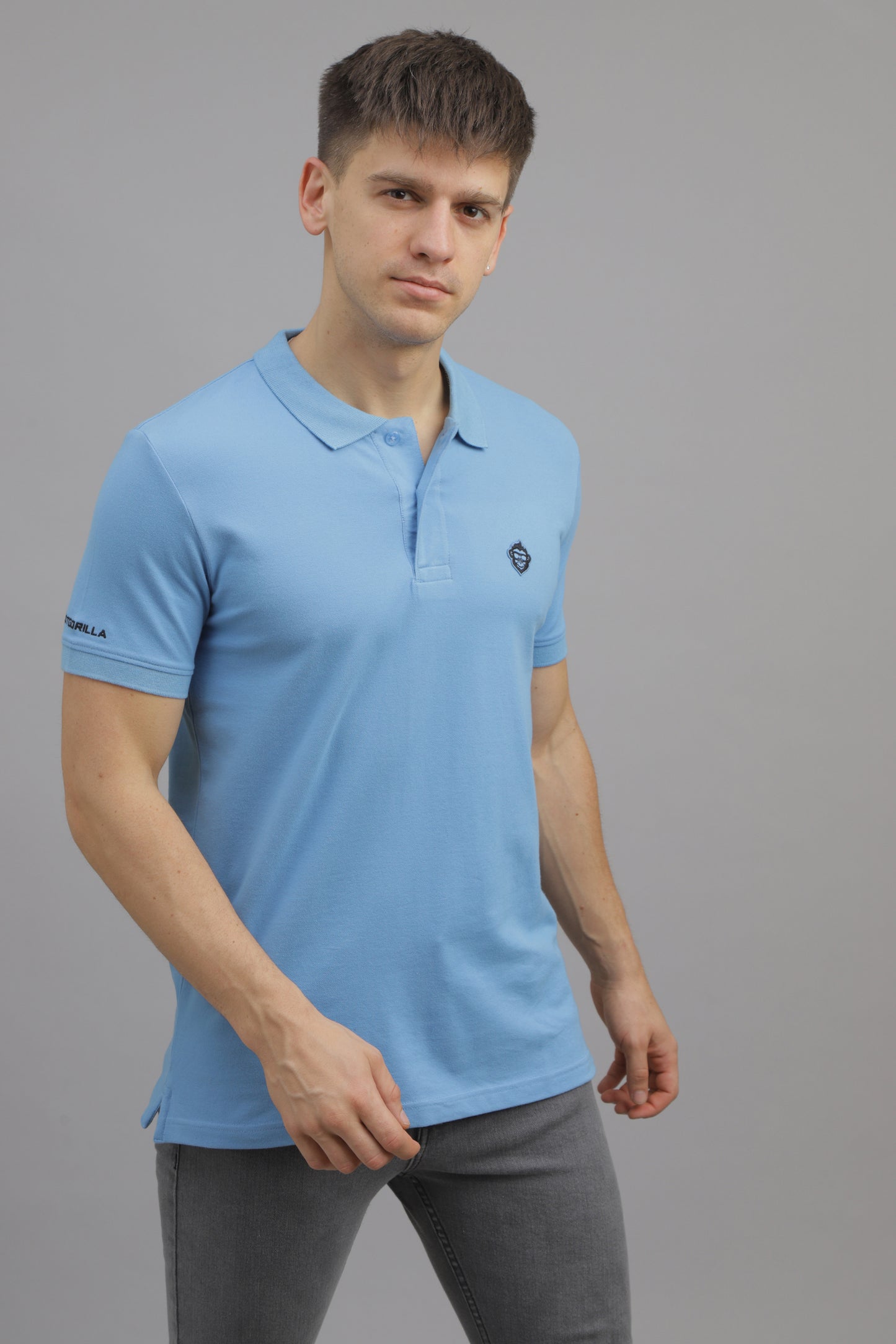 Sapphire Solid Plain Polo T-Shirt