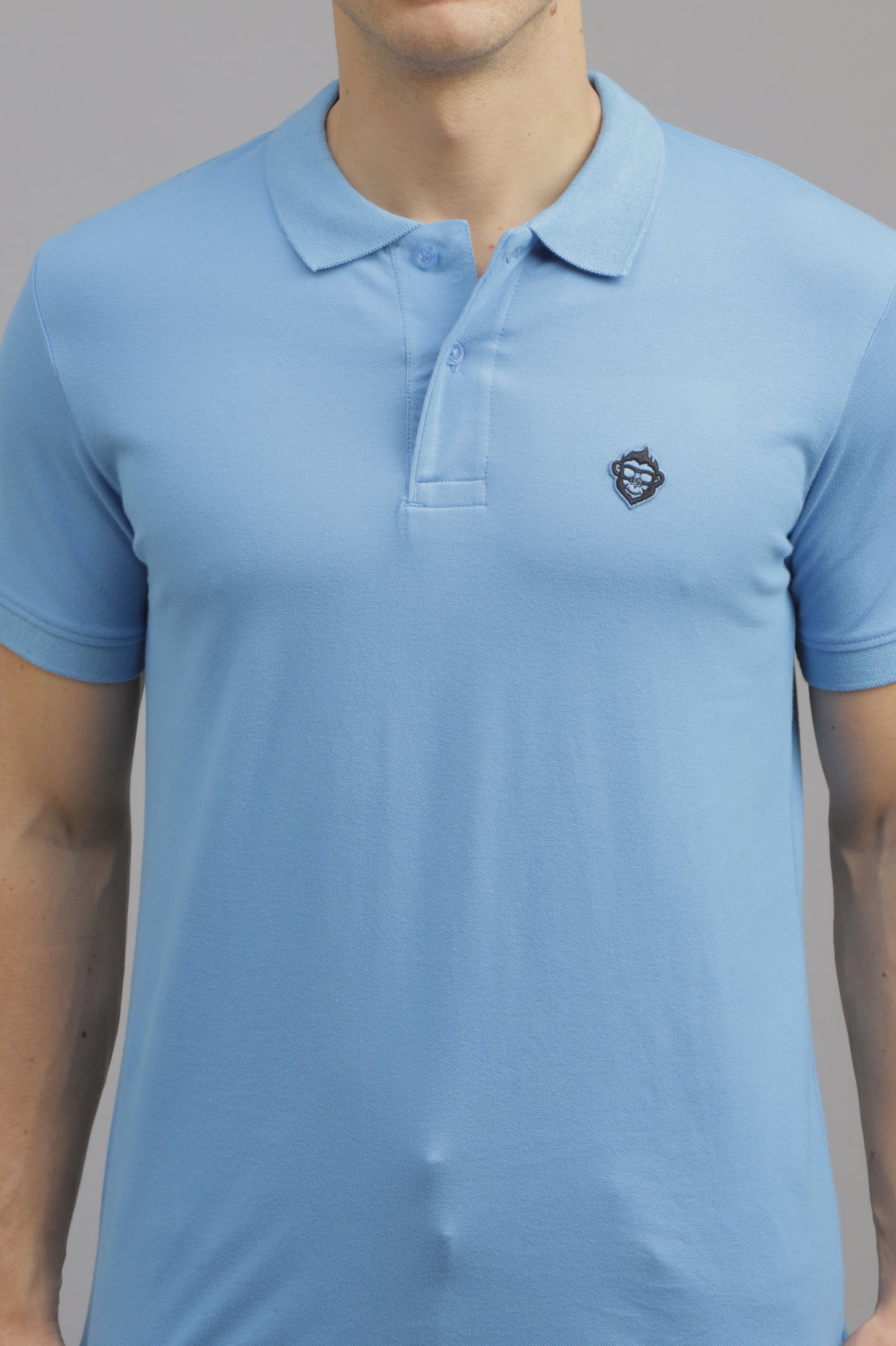 Sapphire Solid Plain Polo T-Shirt