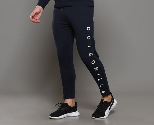 Navy Blue Convertible Zipper Trackpant